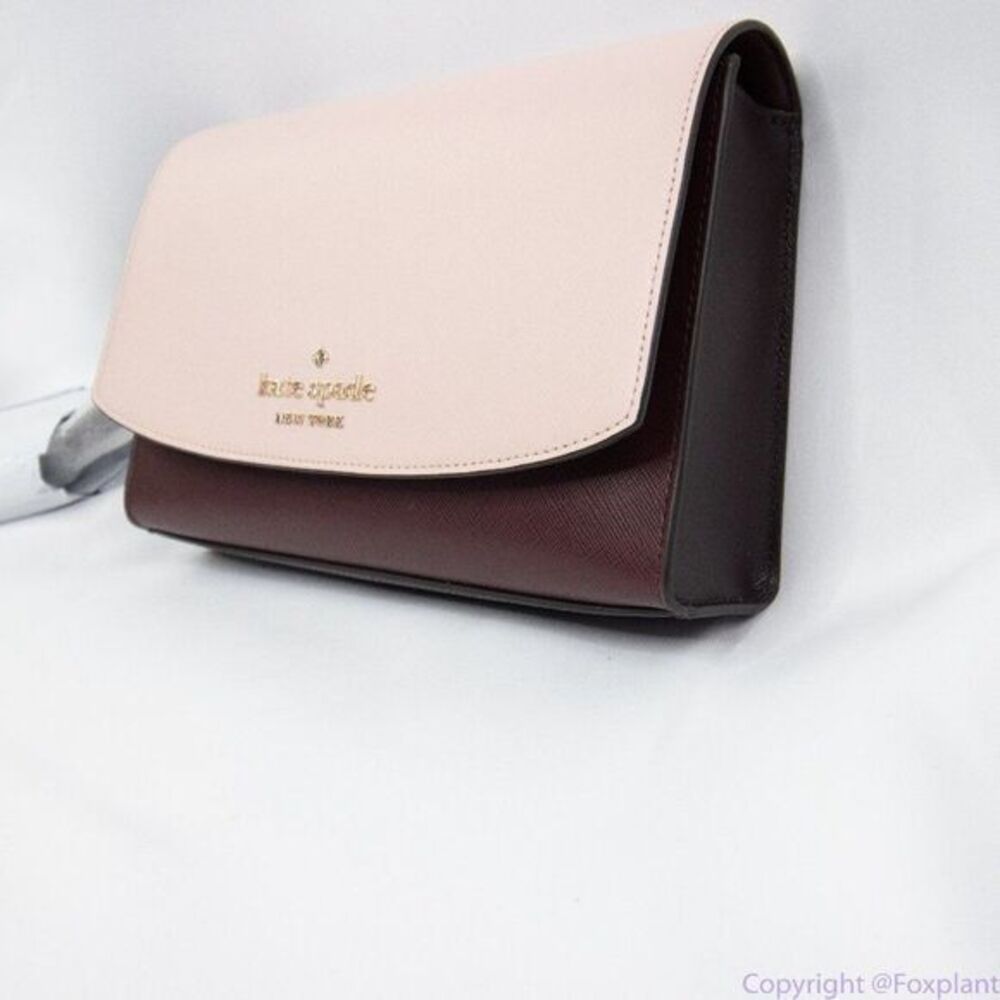 NWT kate spade Carson colorblock convertible crossbody‎ , Rose smoke - Picture 8 of 11